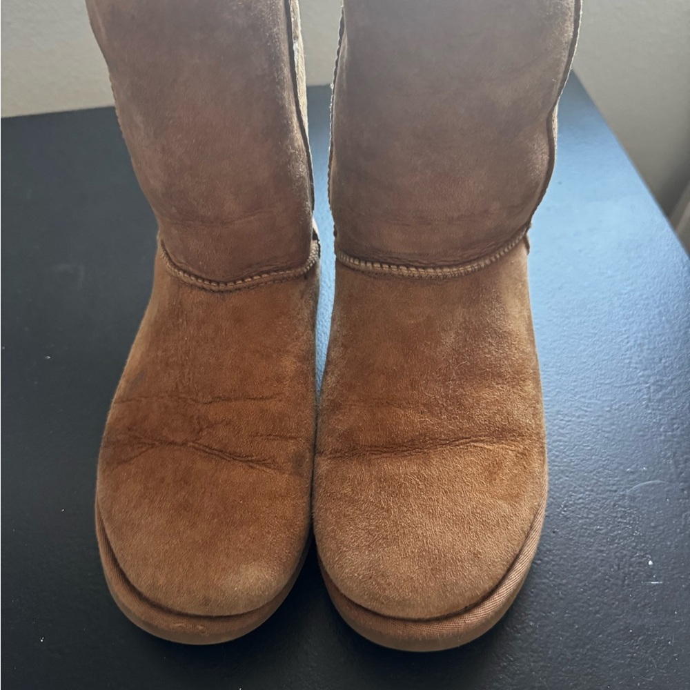 UGG Brown Winter Boots Suede Mid-Calf